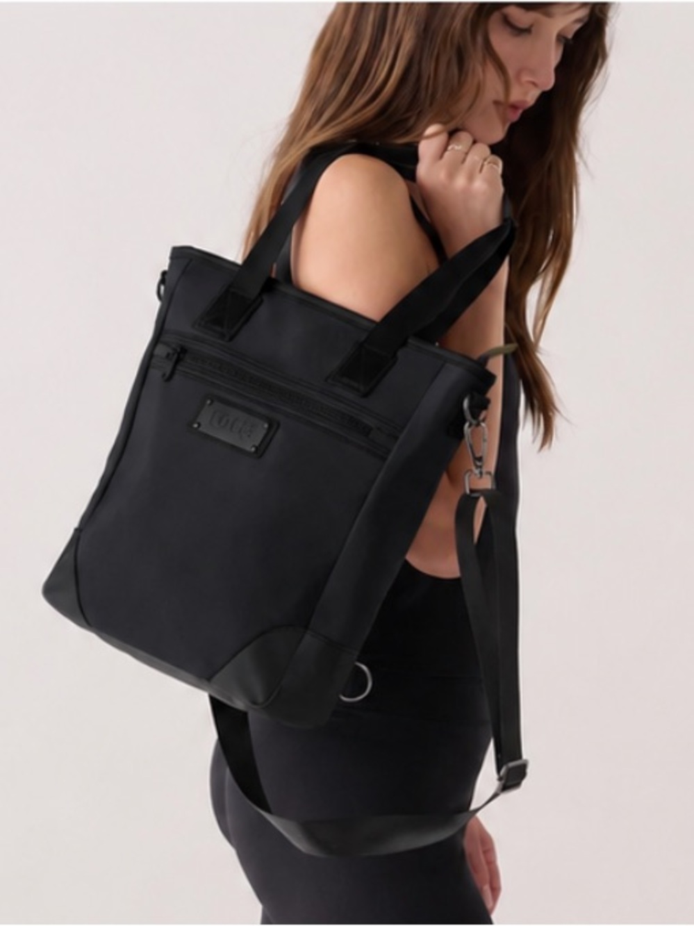 LOLE Lily Mini Bag - Black 3-in-1 Tote, Crossbody & Backpack